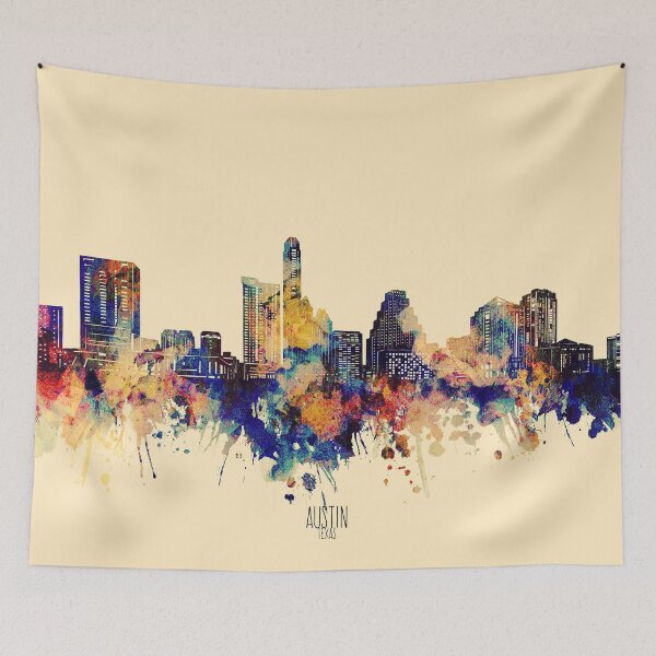 Item preview, austin skyline designed and sold by BekimART2.