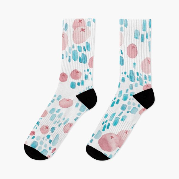 Item preview, Blueberries Pattern // Simple Modern Watercolors // Pink and Blue pattern designed and sold by CaitlinBongers.