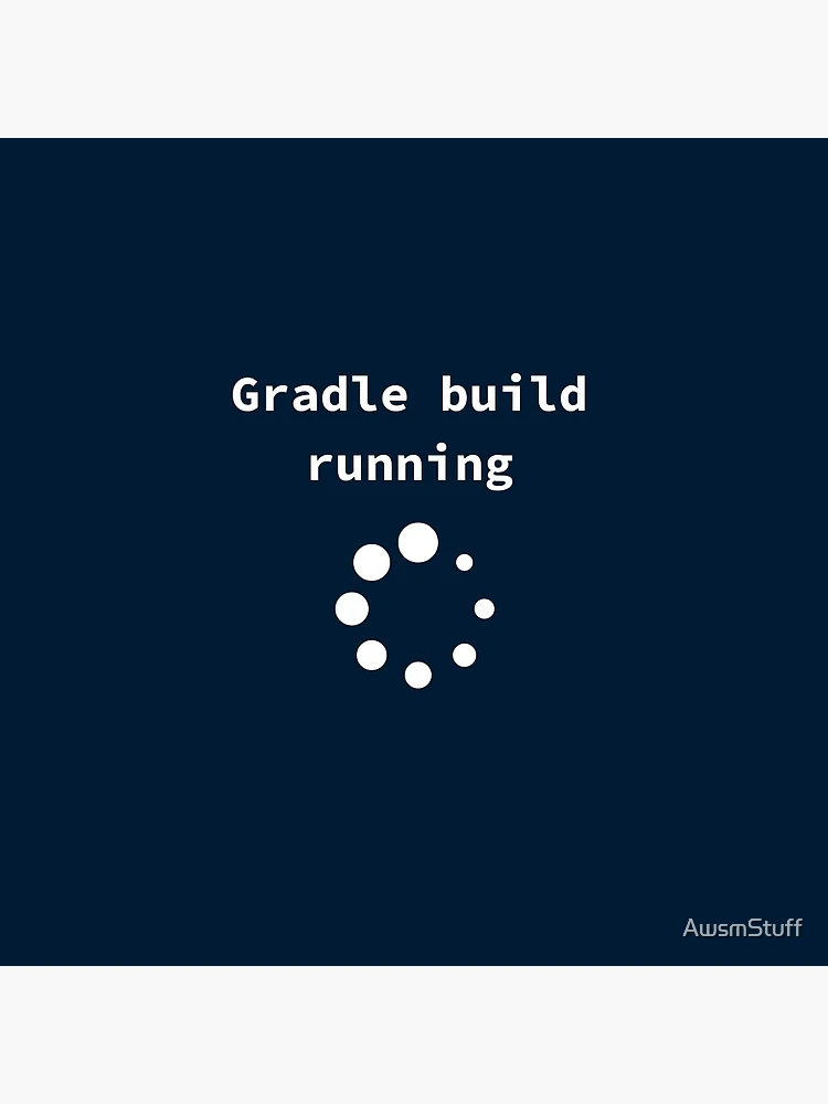 Thumbnail 3 of 3, Pin, Gradle Build Running Android Developer Gift designed and sold by AwsmStuff.