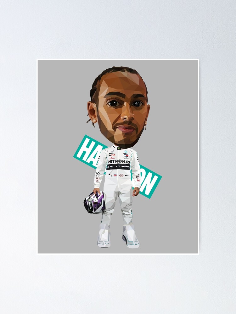 Lewis Hamilton Low Poly Pop Poster for Sale by pxlG