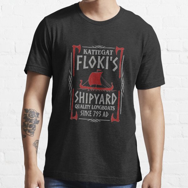Kattegat Floki's Shipyard Vikings Essential T-Shirt