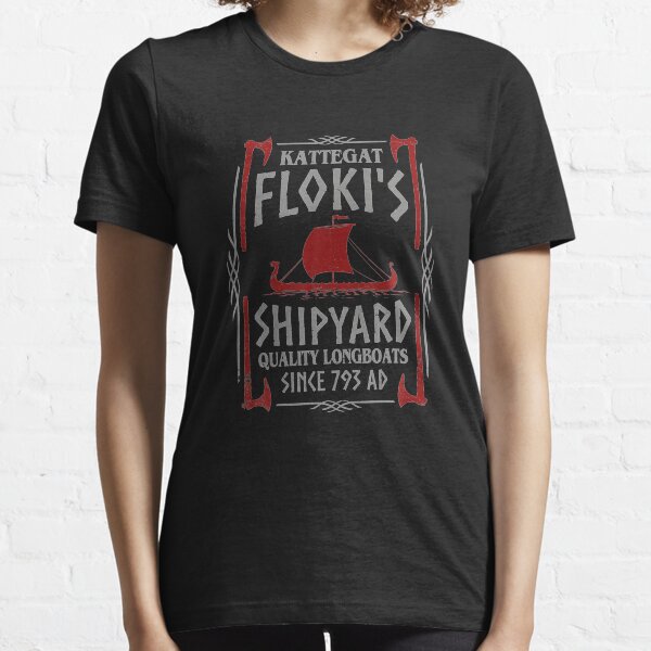 Kattegat Floki's Shipyard Vikings Essential T-Shirt
