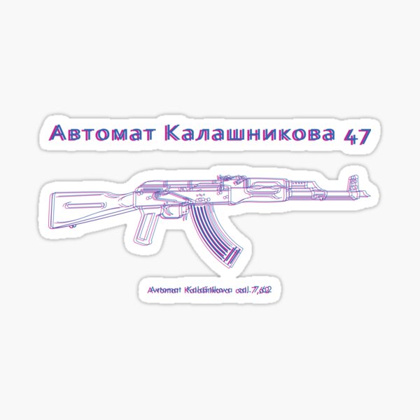 Russian Guns Stickers Redbubble - slav gun roblox