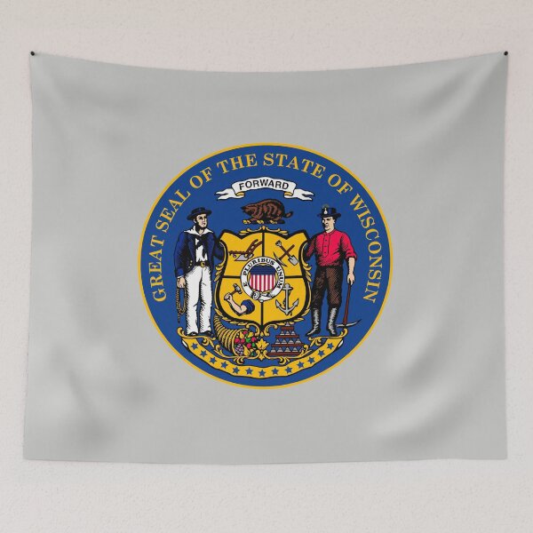Item preview, Wisconsin State Seal designed and sold by Decal Mania.