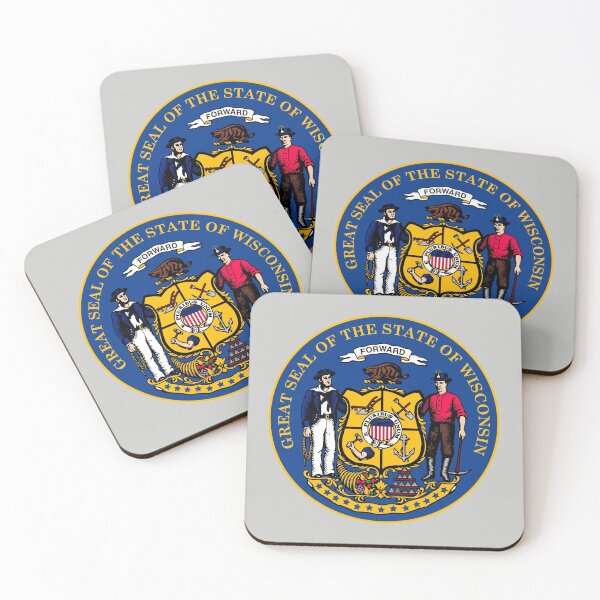 Item preview, Wisconsin State Seal designed and sold by Decal Mania.