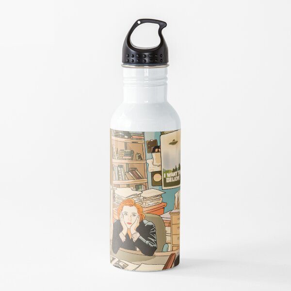 The skeptical Dana Scully in the Mulder s office The X Files Water Bottle