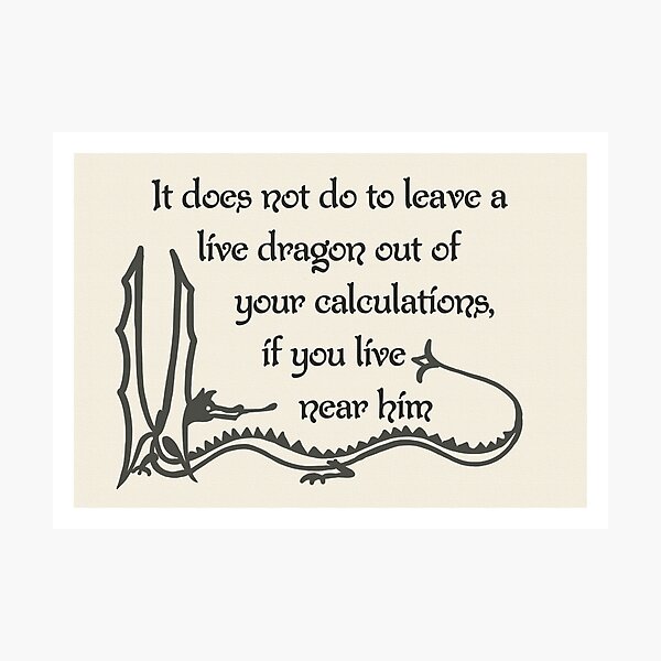 Item preview, It does not do to leave a live dragon out of your calculations if you live near him,  designed and sold by Kirsty  Holton.