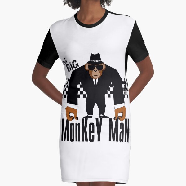 BIG Monkey Mann T-Shirt Kleid