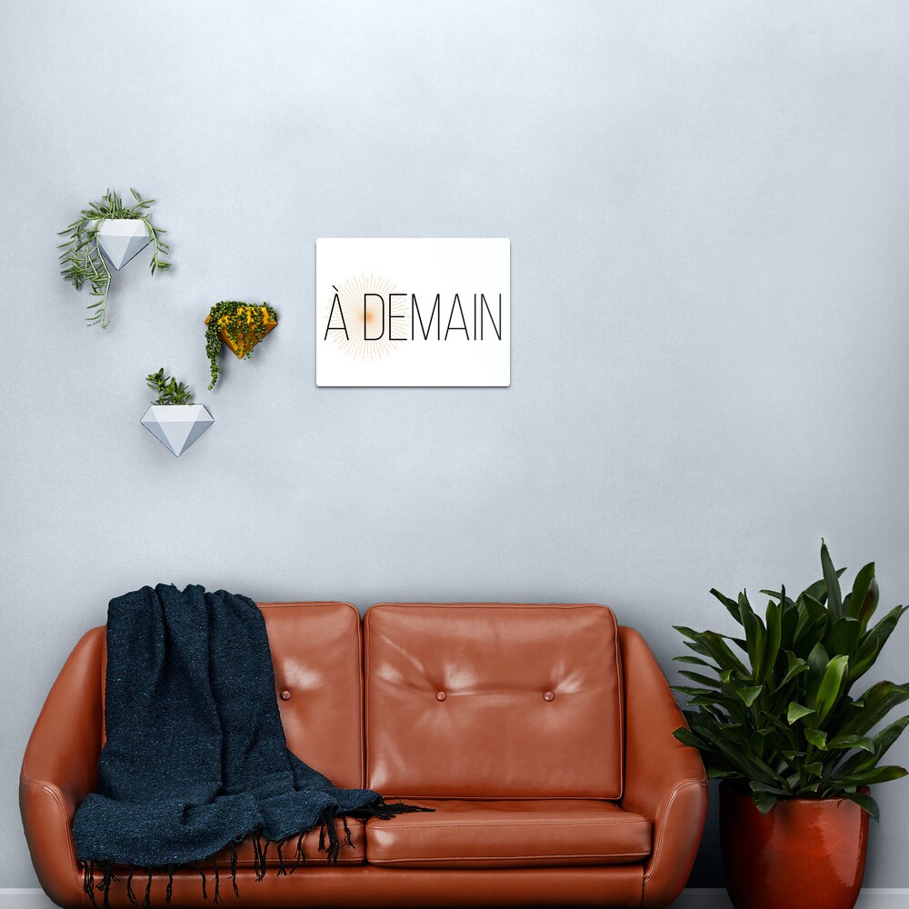 "A demain see you tomorrow in French" Metal Print for Sale by Rinemo Redbubble