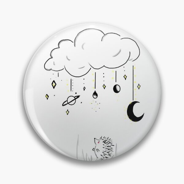 Item preview, Celestial Clouds and Hedgehog version 2 designed and sold by ztiffanymichele.