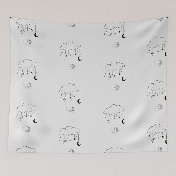 Item preview, Celestial Clouds and Hedgehog version 2 designed and sold by ztiffanymichele.