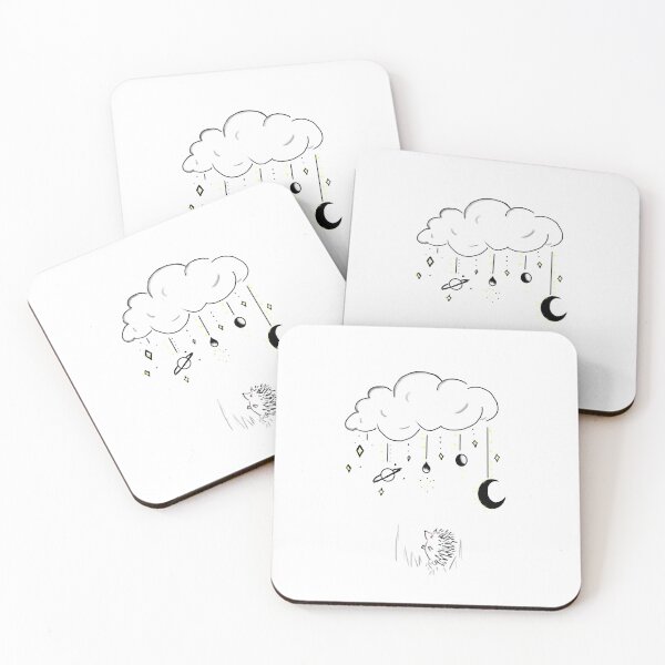 Item preview, Celestial Clouds and Hedgehog version 2 designed and sold by ztiffanymichele.