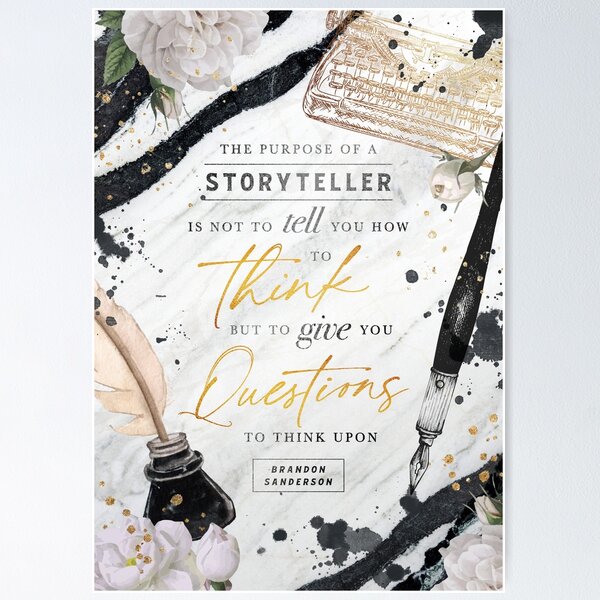 Item preview, Storyteller designed and sold by Stella Bookish Art.