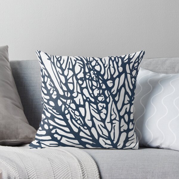 Item preview, Nautical Ocean Coral, Navy Blue and White designed and sold by meggydesigns.