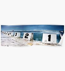 Merewether Baths - Front Blocks Poster