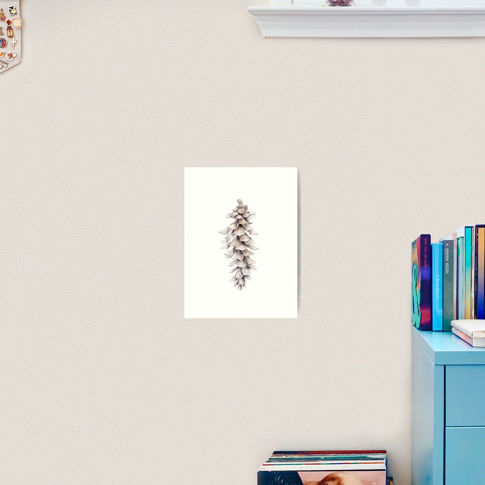 Pinecone watercolor Art Print