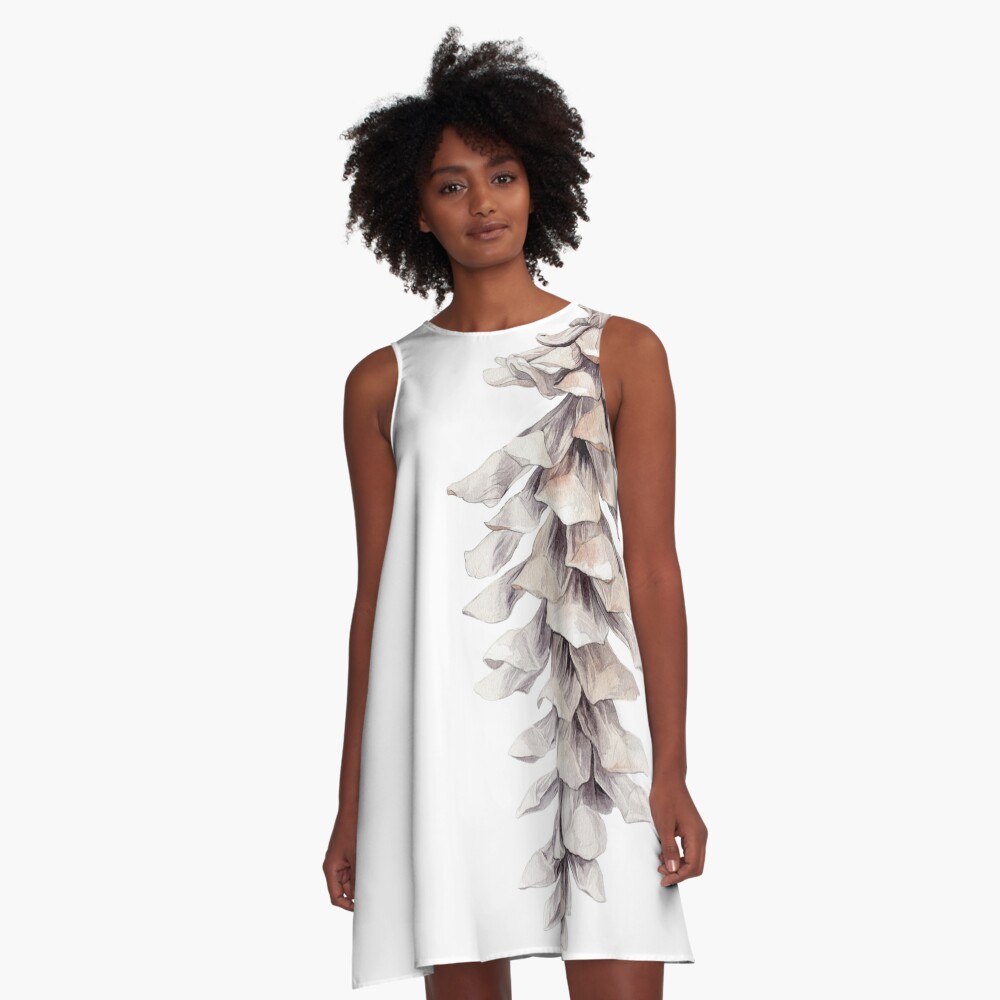 Vista previa del artículo con la obra «Vestido acampanado», diseñado y vendido por mirjamimanninen.