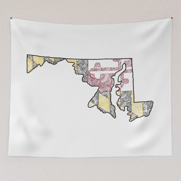 Item preview, maryland state paisley design designed and sold by livi-maree.