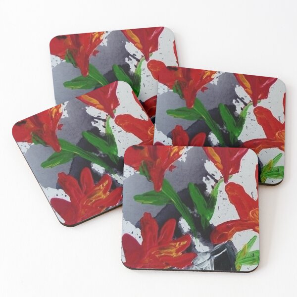 Item preview, Poppies and greyness 1, #artistsupportpledge designed and sold by ThereseLyssia.