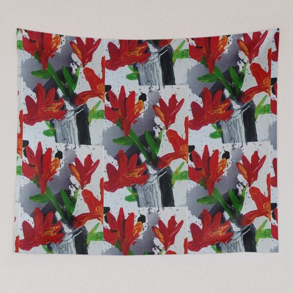 Item preview, Poppies and greyness 1, #artistsupportpledge designed and sold by ThereseLyssia.