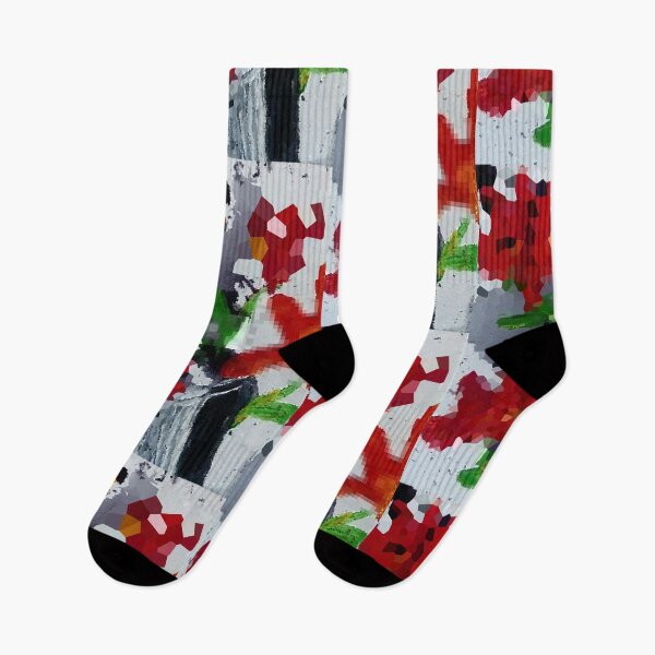 Item preview, Poppies and greyness 3, #artistsupportpledge designed and sold by ThereseLyssia.