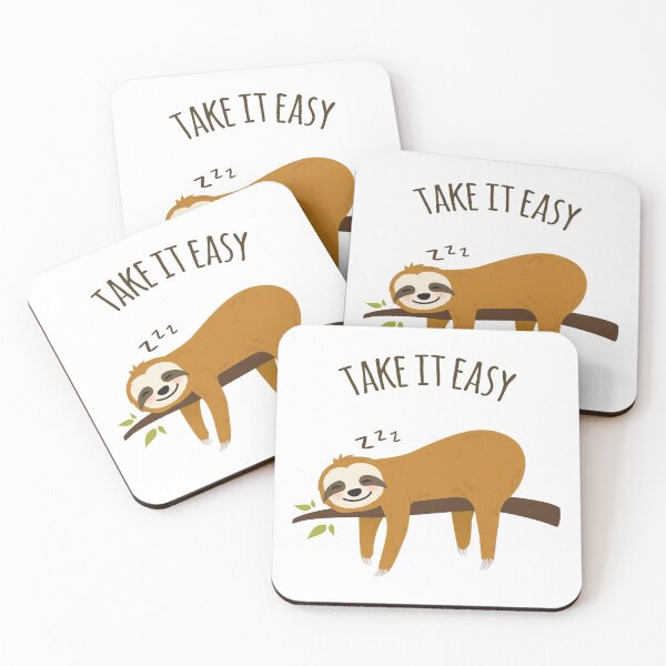 Item preview, Sweet Napping Sloth "Take It Easy" designed and sold by heartlocked.