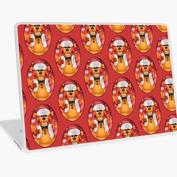 Fnaf Christmas Laptop Skins Redbubble - roblox id code fnaf christmas