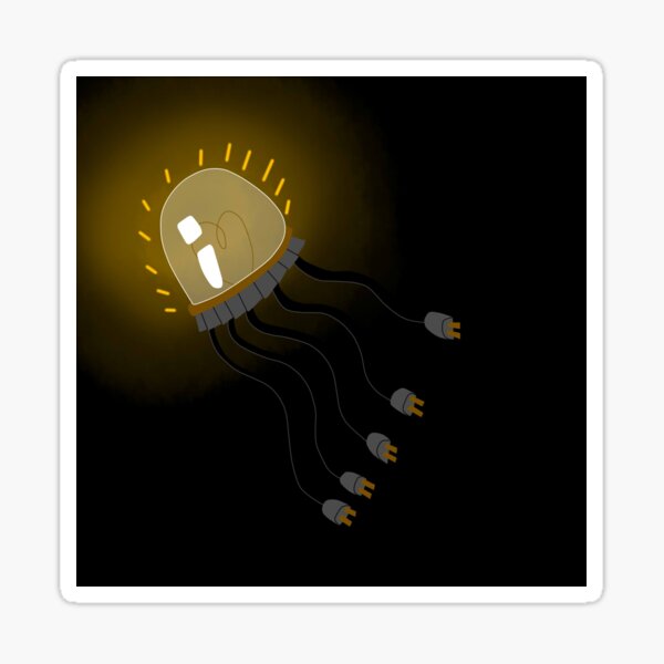 Mechanical Jellyfish Sticker