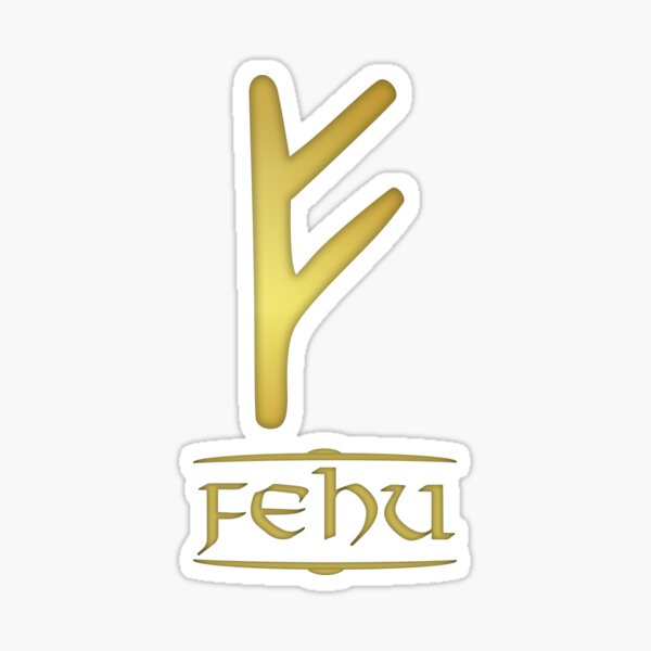 Artikel-Vorschau von Fehu - Rune / Älteres Futhark / Folge aus 24 Runen, designt und verkauft von madrigenum.