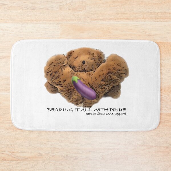 Item preview, BEARING IT ALL WITH PRIDE AUBERGINE #2 designed and sold by takeitlikeaMAN.