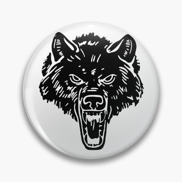 Item preview, Black and white wolf designed and sold by Bakhrombek.