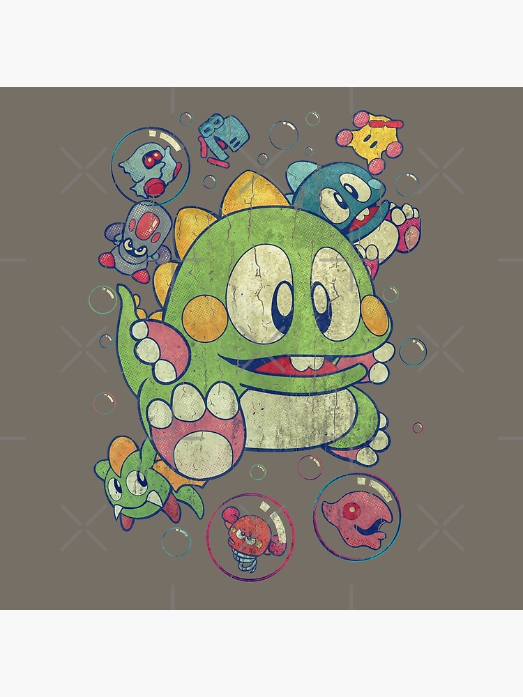 Bubble Bobble  Bubble bobble, Retro gaming art, Bobble art