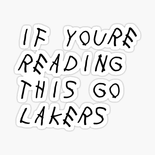 GVSU go lakers Drake inspirado Pegatina