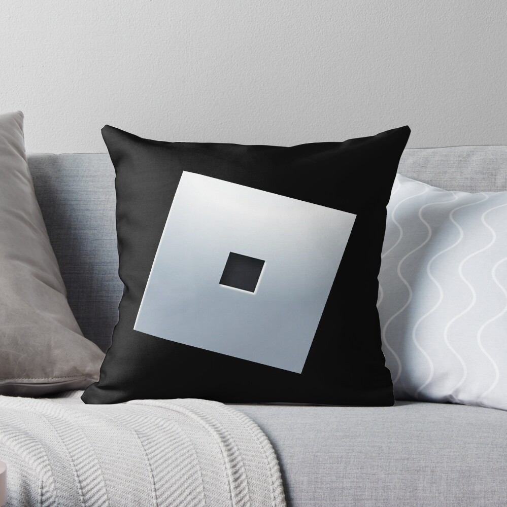 Roblox Silver Block Throw Pillow By T Shirt Designs Redbubble - pillow roblox