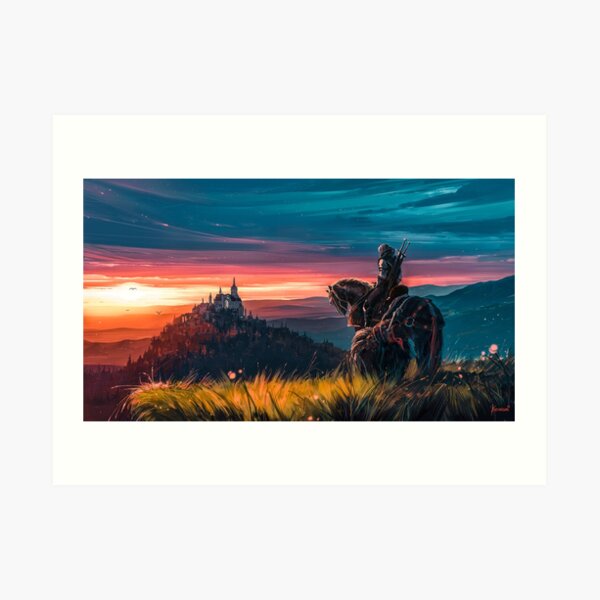 Roach Geralt Video Game Art Print