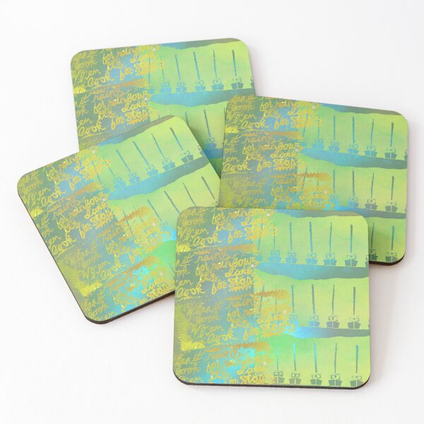 Item preview, Copy of Boats pattern and Quote in yellow, blue, and green designed and sold by WatersEdgeGal.
