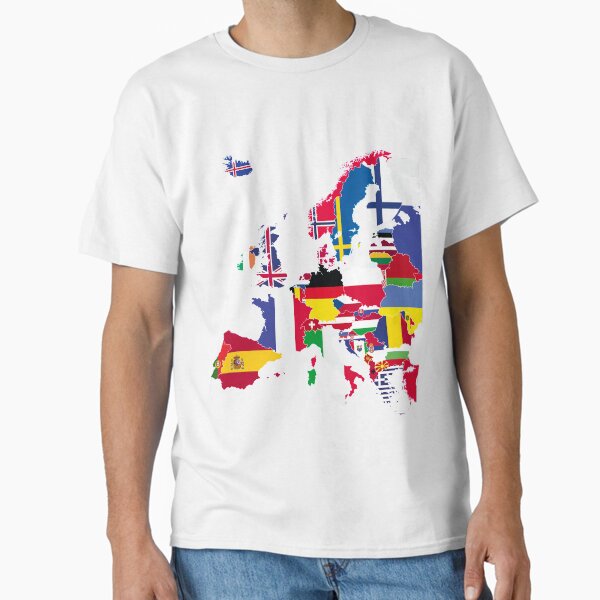 Aperçu de l'œuvre Drapeaux de carte Europe créée et vendue par sebinlondon.