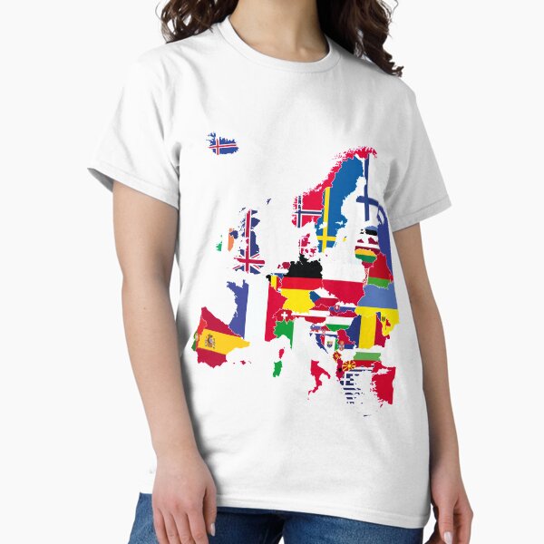 Aperçu de l'œuvre Drapeaux de carte Europe créée et vendue par sebinlondon.