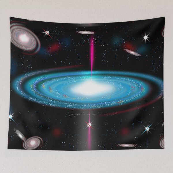 Item preview, Galaxy with quasar designed and sold by Red bubble Artist.