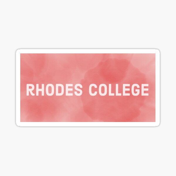 "Rhodes College Watercolor Sticker " Sticker for Sale by cgharris23