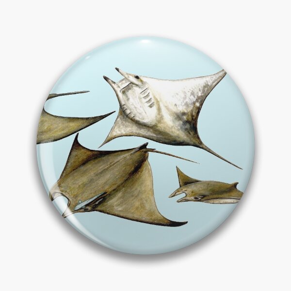 Item preview, Chilean devil manta ray (Mobula tarapacana) designed and sold by chloeyzoard.