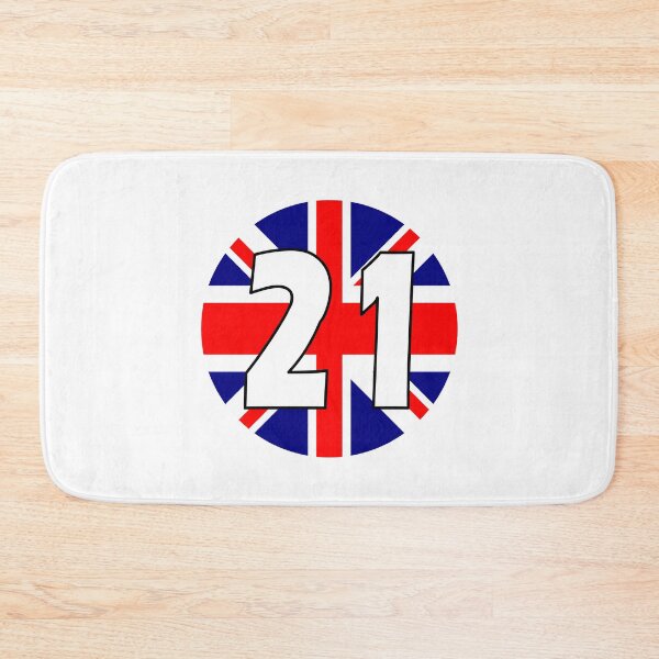 Item preview, UK flag with number 21 - twenty one designed and sold by AllShirts21.