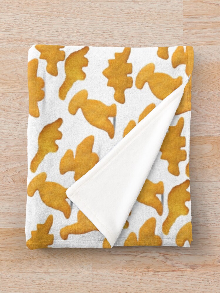 "Dinosaur Chicken Nuggets" Throw Blanket for Sale by moondreamer