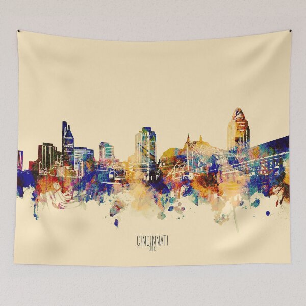 Item preview, cincinnati skyline designed and sold by BekimART2.