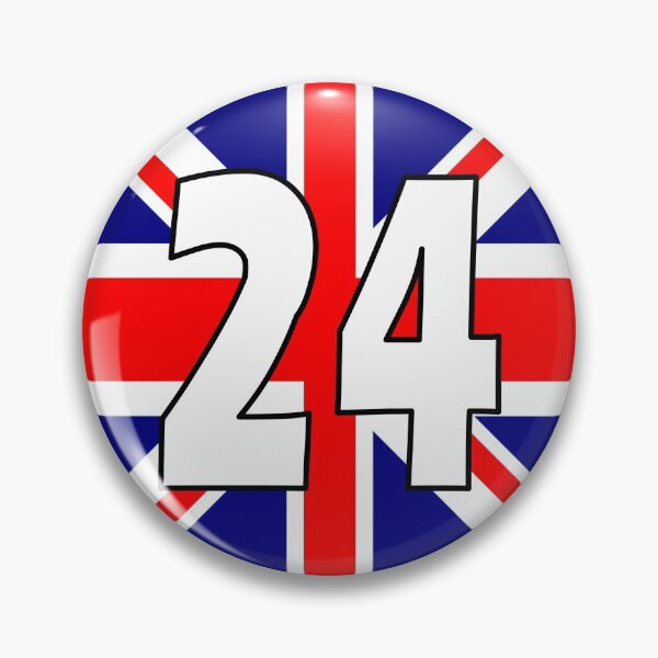 Item preview, UK flag with number 24 - twenty four designed and sold by AllShirts21.