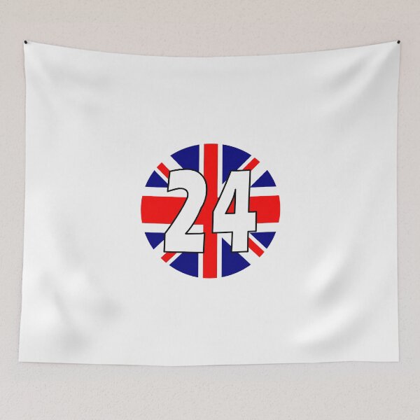 Item preview, UK flag with number 24 - twenty four designed and sold by AllShirts21.