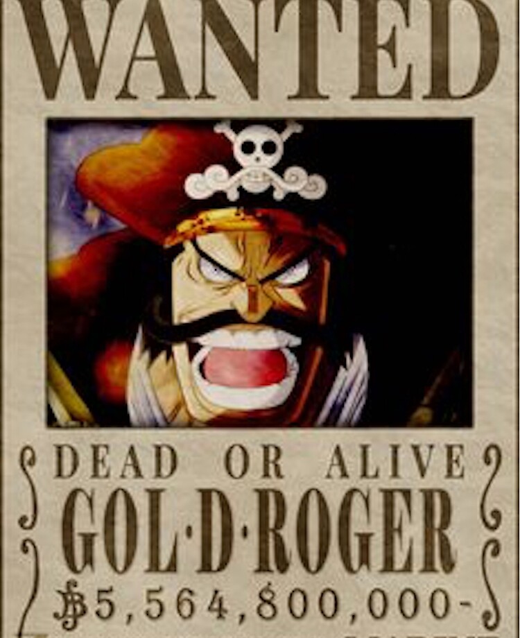 One Piece Wanted Gol D Roger Ipad Case Skin By Theadrienc Redbubble