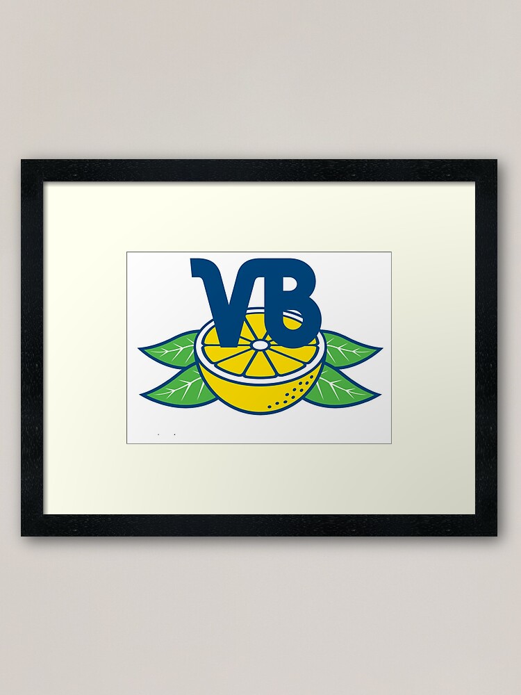 Vero Beach Dodgers Vintage Minor League Baseball Framed Art Print