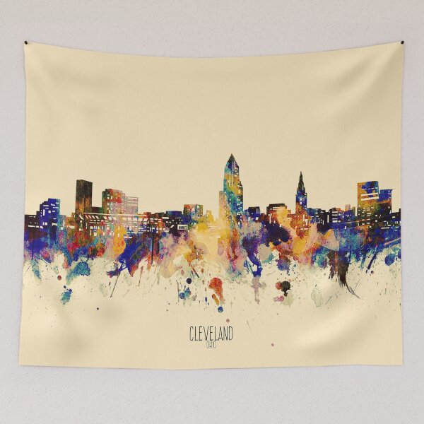 Item preview, cleveland skyline designed and sold by BekimART2.