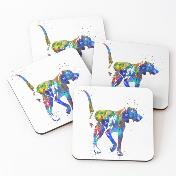 Item preview, American foxhound, American foxhound watercolor, American foxhound dog designed and sold by Rosaliartbook.